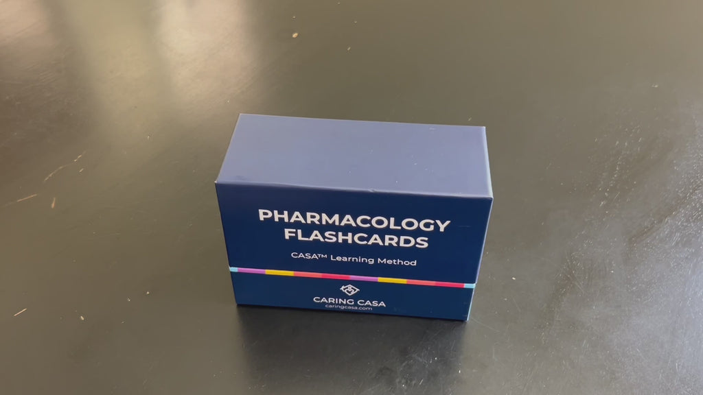 Pharmacology Flashcards for NCLEX Prep & Nursing Students | Caring Casa™